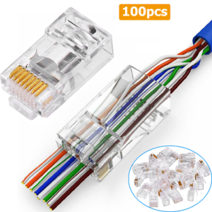 RJ45 connectors -Cat6 Pass Through