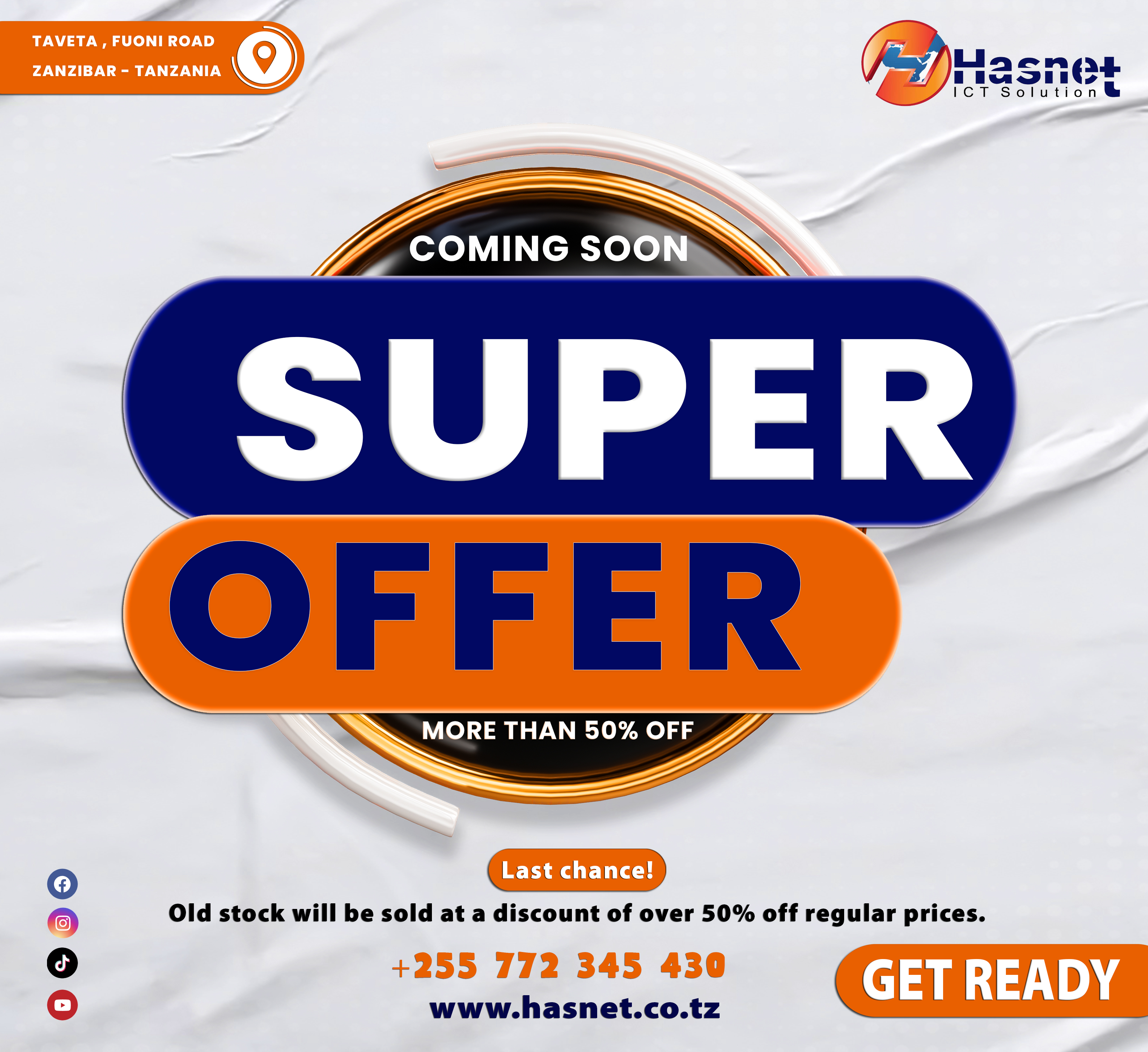 Coming soon with super discount offer design template